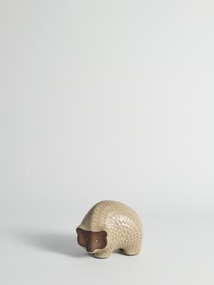 Scandinavian Modern Zigzag Patterned Earthenware Hedgehog, 1960s-RUK-1812301