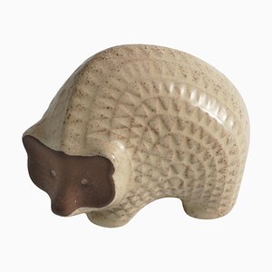 Scandinavian Modern Zigzag Patterned Earthenware Hedgehog, 1960s-RUK-1812301