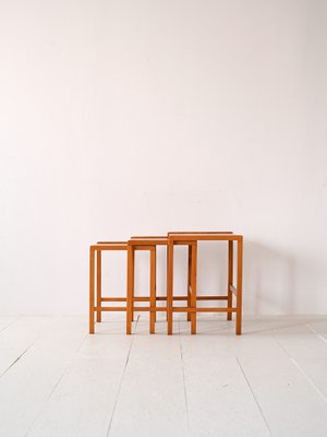 Scandinavian Nesting Tables, 1960s, Set of 3-QWP-1754631