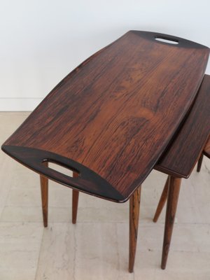 Scandinavian Nesting Tables by Jens Harald Quistgaard, Denmark, 1960s, Set of 3-CC-1667424