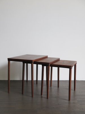 Scandinavian Nesting Tables by Johannes Andersen, 1960s, Set of 3-CC-1005111