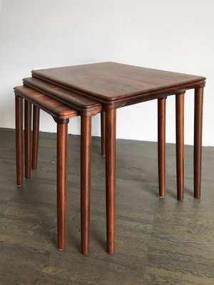 Scandinavian Nesting Tables by Johannes Andersen, 1960s, Set of 3-CC-1005111