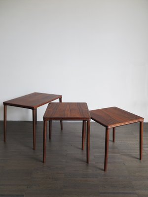 Scandinavian Nesting Tables by Johannes Andersen, 1960s, Set of 3-CC-1005111