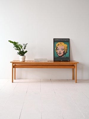 Scandinavian Oak Bench, 1960s-QWP-2035510