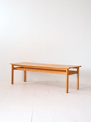 Scandinavian Oak Bench, 1960s-QWP-2035510