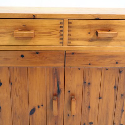 Scandinavian Pine Cabinet in the style of Charlotte Perriand, 1970s-SV-1814514