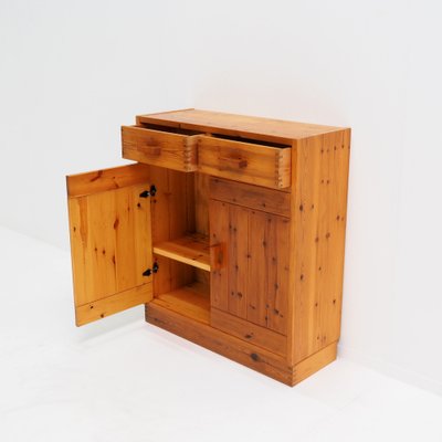 Scandinavian Pine Cabinet in the style of Charlotte Perriand, 1970s-SV-1814514