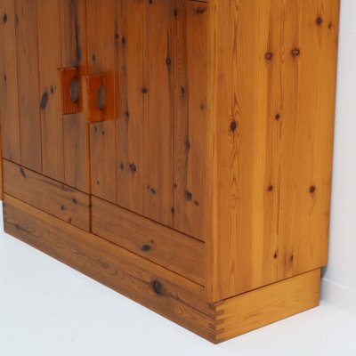 Scandinavian Pine Cabinet in the style of Charlotte Perriand, 1970s-SV-1814514