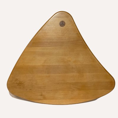 Scandinavian Pine Kidney Shaped Triangle Side or Coffee Table, 1970s-BHG-1091990