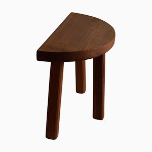 Scandinavian Pine Tripod Stool, 1970s-MXF-1410674