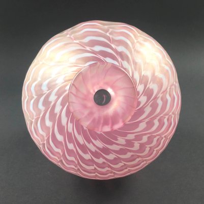 Scandinavian Pink and White Glass Vase by Bertil Vallien for Kosta Boda, 1980s-BMM-2032282