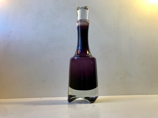 Scandinavian Purple Sommerso Glass Gin Decanter, 1970s-LCR-682709