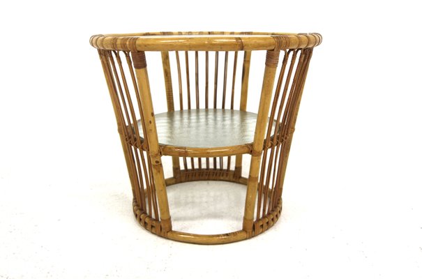 Scandinavian Rattan Coffee Table, Sweden, 1970s-GEK-2022928