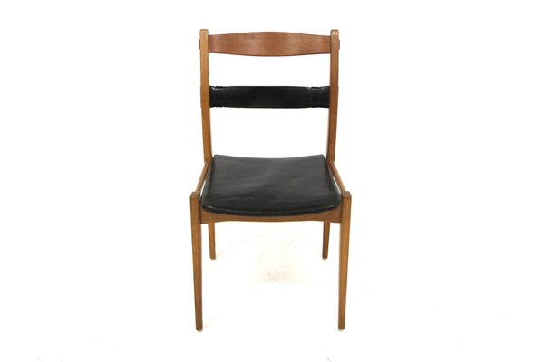 Scandinavian Remus Chairs in Leather by Yngve Ekström for Swedese, 1960s, Set of 4-GEK-1772478