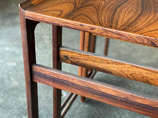 Scandinavian Rosewood Nesting Tables, 1960s, Set of 3-JO-866186