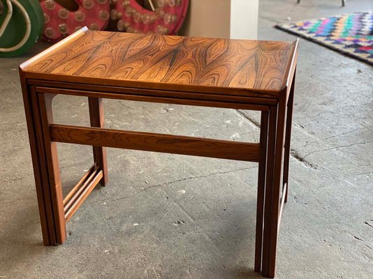 Scandinavian Rosewood Nesting Tables, 1960s, Set of 3-JO-866186