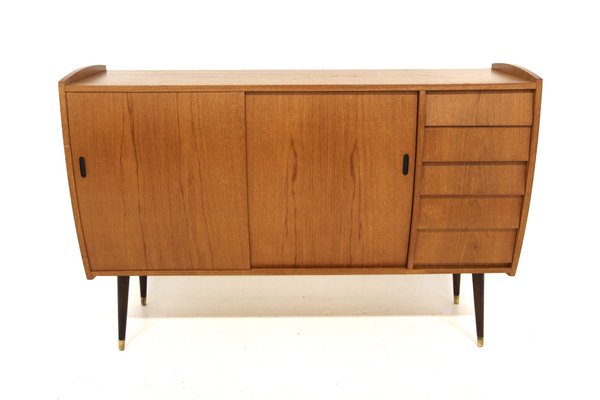 Scandinavian Roulette Teak Sideboard from Möbel-Ikea, Sweden, 1960s-GEK-2043108