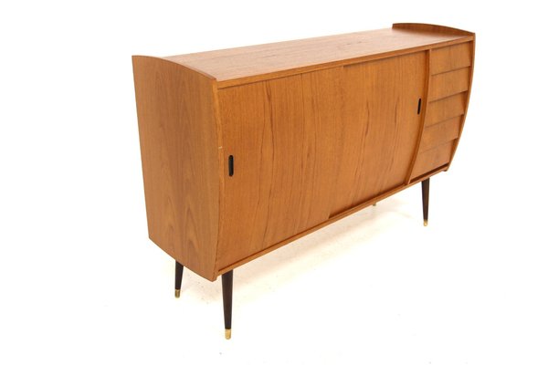 Scandinavian Roulette Teak Sideboard from Möbel-Ikea, Sweden, 1960s-GEK-2043108