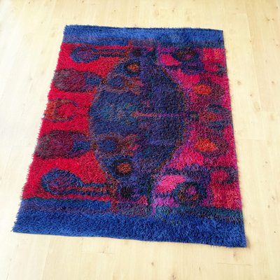 Scandinavian Rya Rug by Oili Mäki for Finnrya Oy Ab, Finland-QZ-1345695