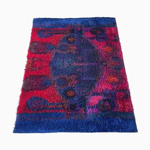 Scandinavian Rya Rug by Oili Mäki for Finnrya Oy Ab, Finland-QZ-1345695