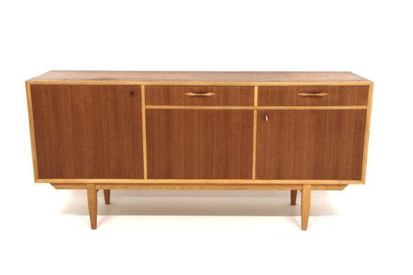 Scandinavian Sideboard in Teak and Oak from Bjärnum, Sweden, 1960-GEK-2028415