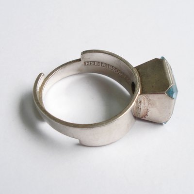 Scandinavian Silver Ring NSE 1975 by Nils-Eric Södermark, 1970s-YGE-688856