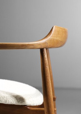 Scandinavian Solid Oak Armchair, 1960-YU-1133313