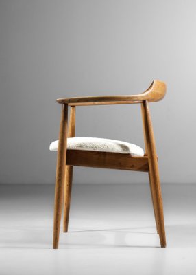 Scandinavian Solid Oak Armchair, 1960-YU-1133313