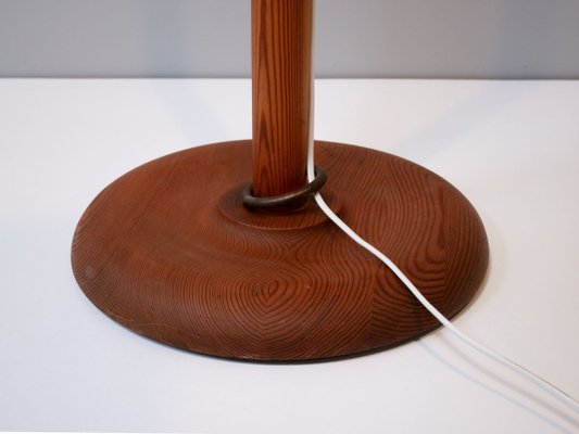 Scandinavian Solid Pine Pinus Floor Lamp by Uno & Östen Kristiansson for Luxus, 1970s-OGU-888803