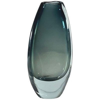 Scandinavian Sommerso Glass Vase, 1960s-UR-834176