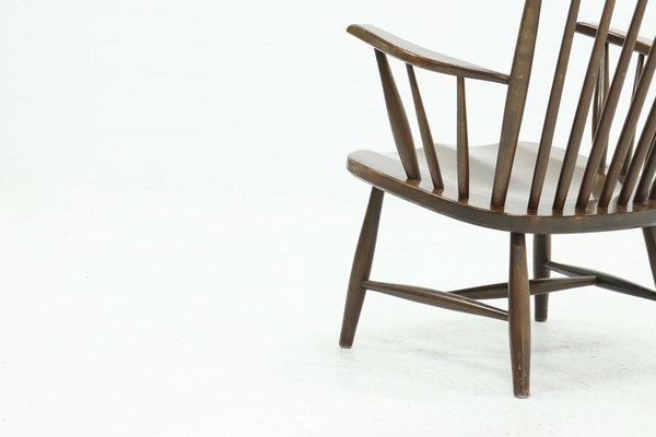 Scandinavian Spindle Back Armchair, 1960s-VV-1178214