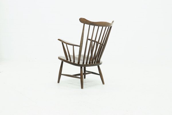 Scandinavian Spindle Back Armchair, 1960s-VV-1178214