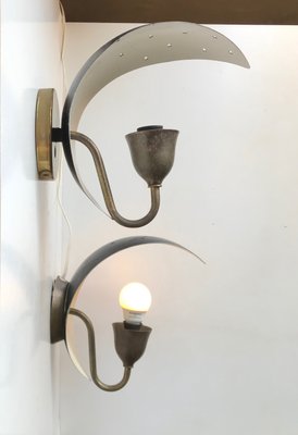 Scandinavian Starry Night Wall Sconces from Fog & Mørup, 1950s, Set of 2-LCR-992860