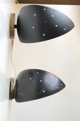 Scandinavian Starry Night Wall Sconces from Fog & Mørup, 1950s, Set of 2-LCR-992860