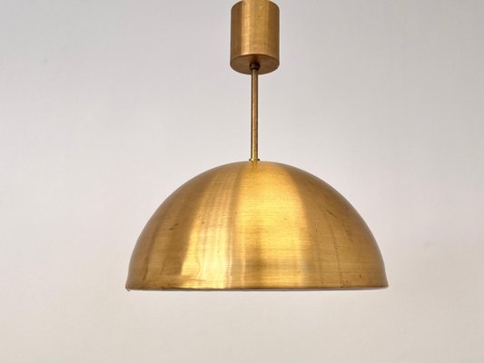 Scandinavian Style Brass Pendant, Former Czechoslovakia, 1970s-TZ-2018665