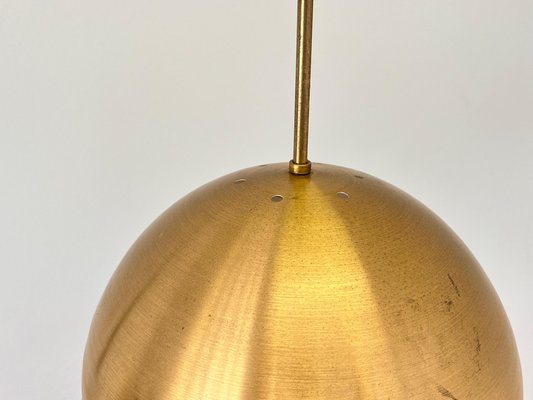 Scandinavian Style Brass Pendant, Former Czechoslovakia, 1970s-TZ-2018665