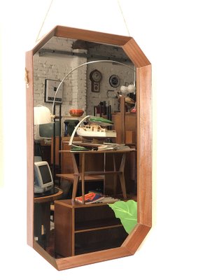 Scandinavian Style Mirror, Italy, 1960s-FQG-1822080