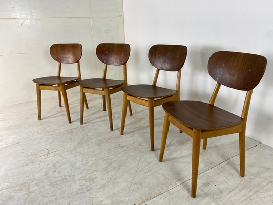 Scandinavian Style Teak Dining Chairs by Cees Braakman for Pastoe, 1950s, Set of 4-DE-828550