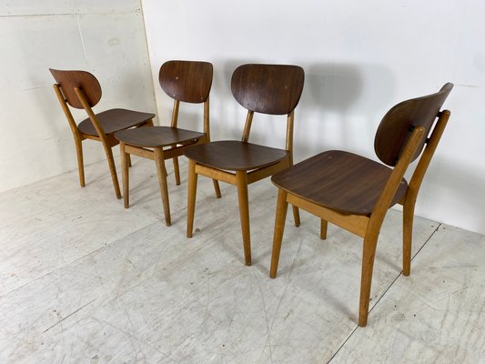 Scandinavian Style Teak Dining Chairs by Cees Braakman for Pastoe, 1950s, Set of 4-DE-828550