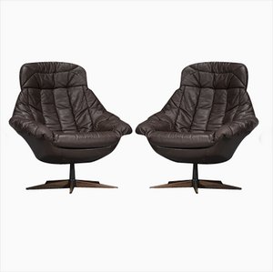 Scandinavian Swivel Armchairs by H.W. Klein for Bramin, 1960s, Set of 2-ZZH-1765595