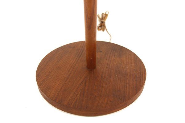 Scandinavian Teak and Metal Floor Lamp, Sweden, 1960s-GEK-1746175