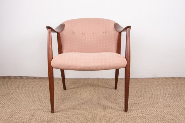 Scandinavian Teak Armchairs and Tyrol Model Fabric by Gerhard Berg for Westnofa, 1960s, Set of 2-EMB-1758757