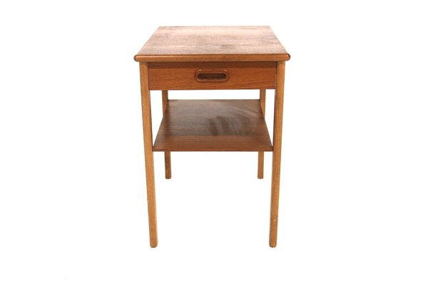 Scandinavian Teak Bedside Table, 1960-GEK-1758715