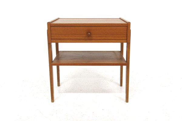 Scandinavian Teak Bedside Table, Sweden, 1960s-GEK-2022918