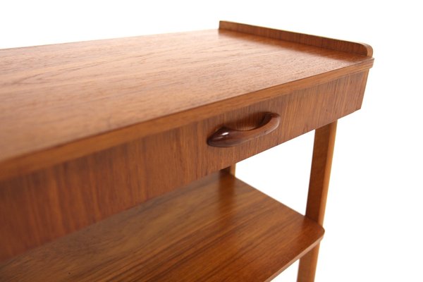 Scandinavian Teak Bedside Table, Sweden, 1960s-GEK-2043049