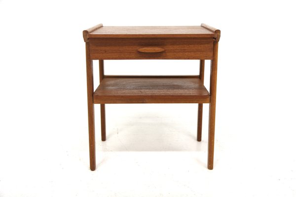 Scandinavian Teak Bedside Table, Sweden, 1960s-GEK-2043063