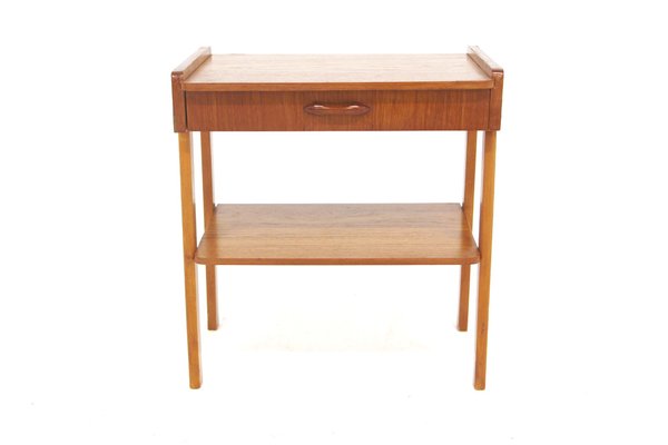 Scandinavian Teak Bedside Table, Sweden, 1960s-GEK-2043049