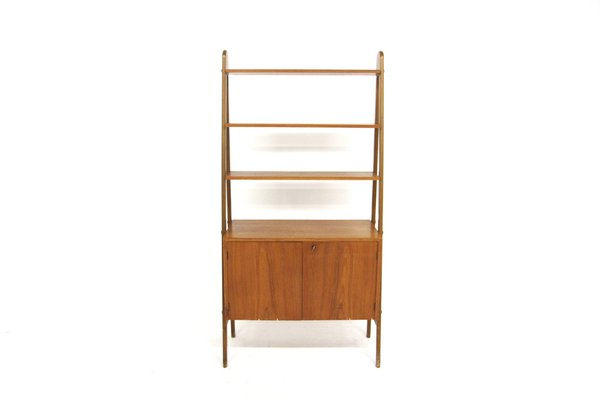 Scandinavian Teak Bookcase Chest of Drawers, Sweden, 1960s-GEK-2043061