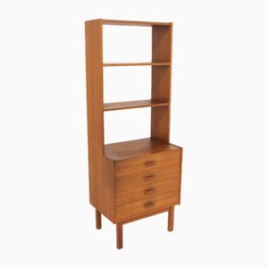 Scandinavian Teak Bookcase Chest of Drawers, Sweden, 1960s-GEK-2043074