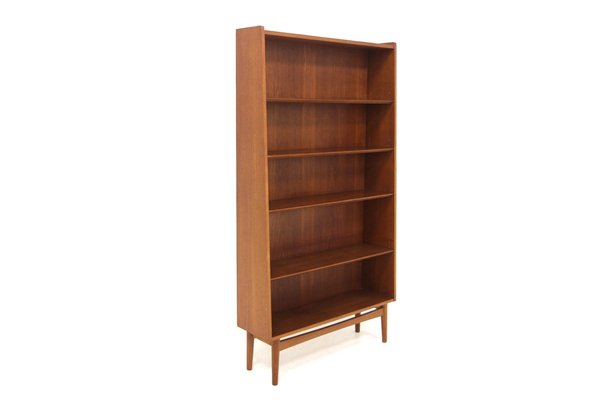 Scandinavian Teak Bookcase, Sweden, 1960s-GEK-2043261